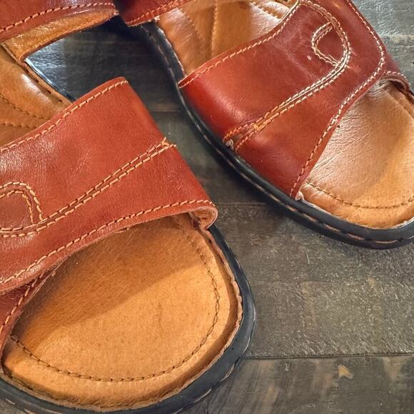 Women's Josef Seibel Sandals Brown Leather Size 8-8.5 US; 39 EU - Picture 11 of 11